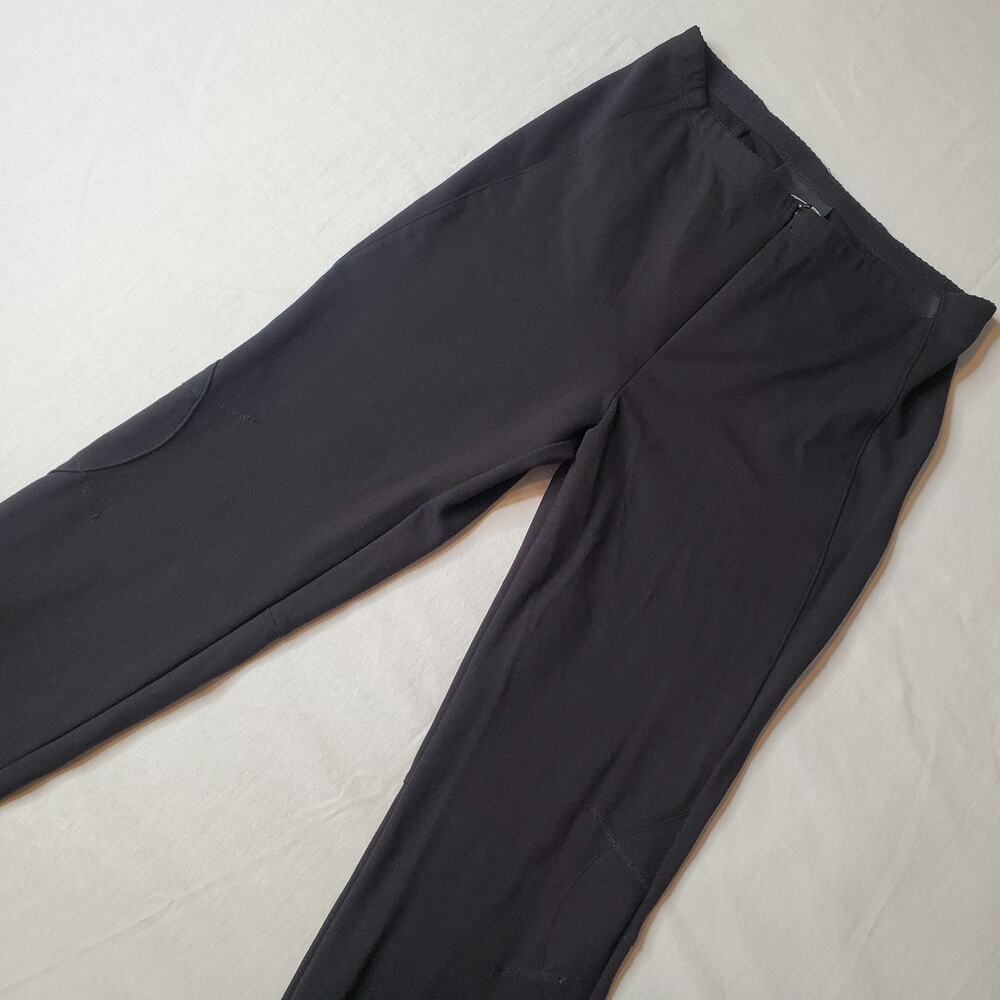 Porto SF Women's Size 1 (US S) Cuffed Casual Pull-On Stretch Pants Black
